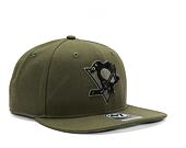 Kšiltovka '47 Brand NHL Pittsburgh Penguins Ballpark Camo CAPTAIN Sandalwood
