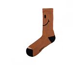 Ponožky Market Smiley Oversized Socks Rust