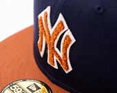 Kšiltovka New Era 59FIFTY MLB Boucle New York Yankees Navy / Caramel Brown / Stone