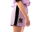 Dámské kraťasy New Era MLB Lifestyle Shorts New York Yankees - Pastel Lilac / Black
