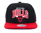 Kšiltovka Mitchell & Ness Chicago Bulls Arch Nubuck Black Snapback