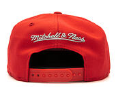 Kšiltovka Mitchell & Ness Black White Logo Chicago Bulls Red Snapback