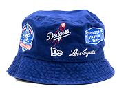 Klobouk New Era MLB Multi Patch Bucket Los Angeles Dodgers Dark Blue / White