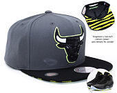 Kšiltovka Mitchell & Ness Venom Green Logo Chicago Bulls Grey/Black Snapback