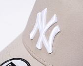 Kšiltovka New Era 9FORTY A-Frame Trucker MLB League Essential New York Yankees - Stone / White