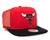 Kšiltovka Mitchell & Ness Untruck Chicago Bulls Red Snapback