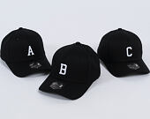 Kšiltovka State of WOW ALPHABET - Charlie Baseball Cap Crown 2 Black/White Strapback
