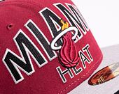Kšiltovka New Era 59FIFTY Word Ark Miami Heat Team Color