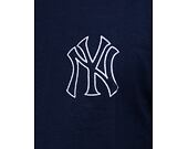 Triko New Era Heritage Back Print Oversized Tee New York Yankees Oceanside Blue / Off White