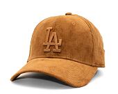Kšiltovka New Era 39THIRTY MLB Cord Los Angeles Dodgers - Toasted Peanut