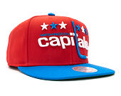Kšiltovka Mitchell & Ness Big Logo Two Tone Washington Capitals Red Snapback