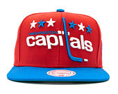 Kšiltovka Mitchell & Ness Big Logo Two Tone Washington Capitals Red Snapback