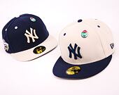 Kšiltovka New Era 59FIFTY MLB World Series Pin New York Yankees Light Navy / Chrome White