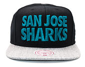 Kšiltovka Mitchell & Ness Forces San Jose Sharks Black Snapback