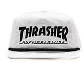 Kšiltovka HUF Collab Thrasher Logo White Snapback