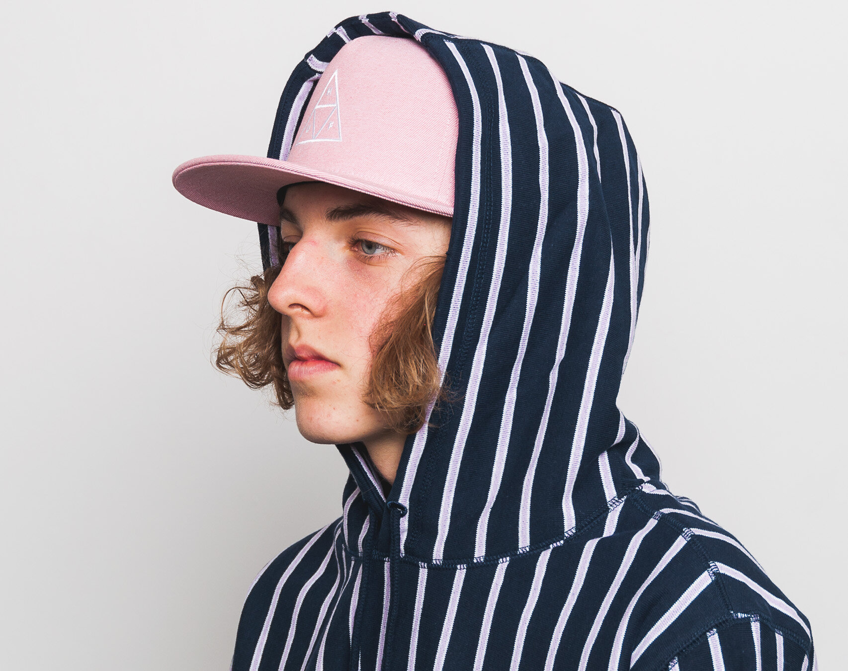 Mikina S Kapuc HUF Sutter Stripe Midnight Snapbacks