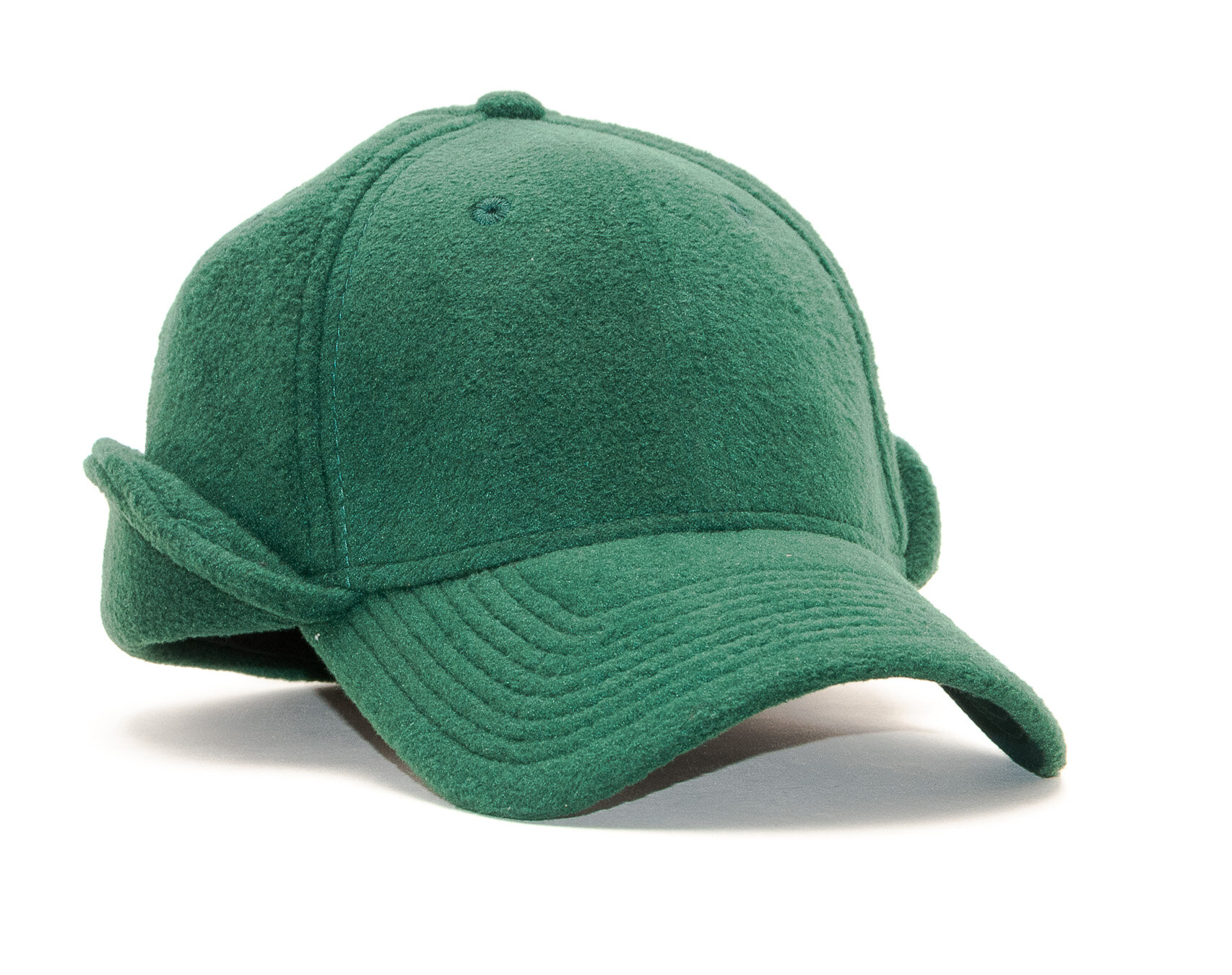 K iltovka New Era 39THIRTY Winter Utility Micro Fleece Downflip Dark Green Snapbacks