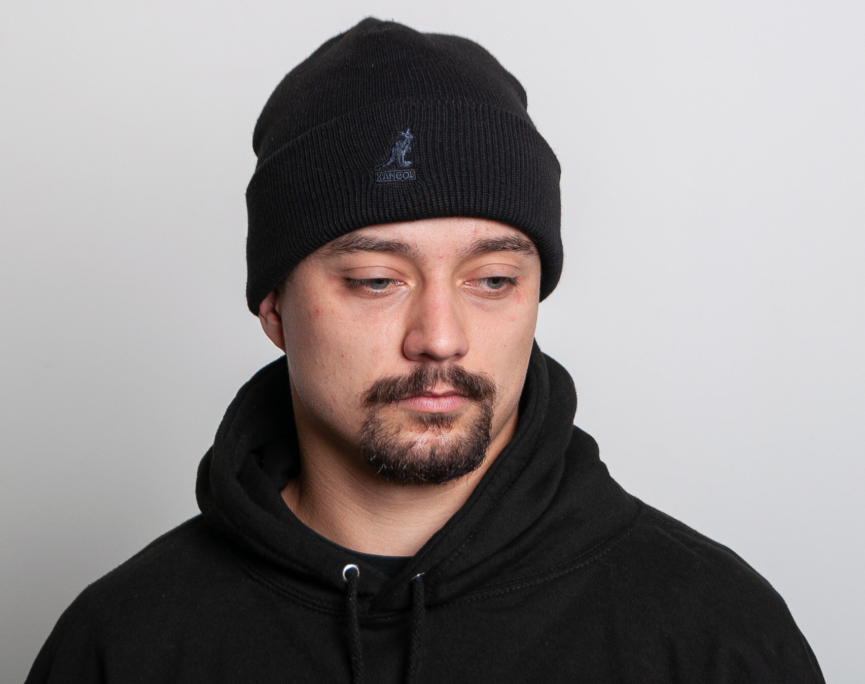 Kulich Kangol Acrylic Pull On Black Black Snapbacks