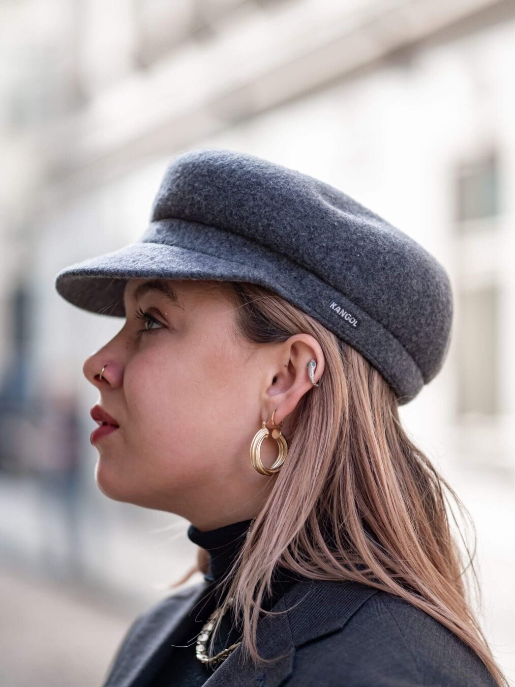 Kangol wool enfield top