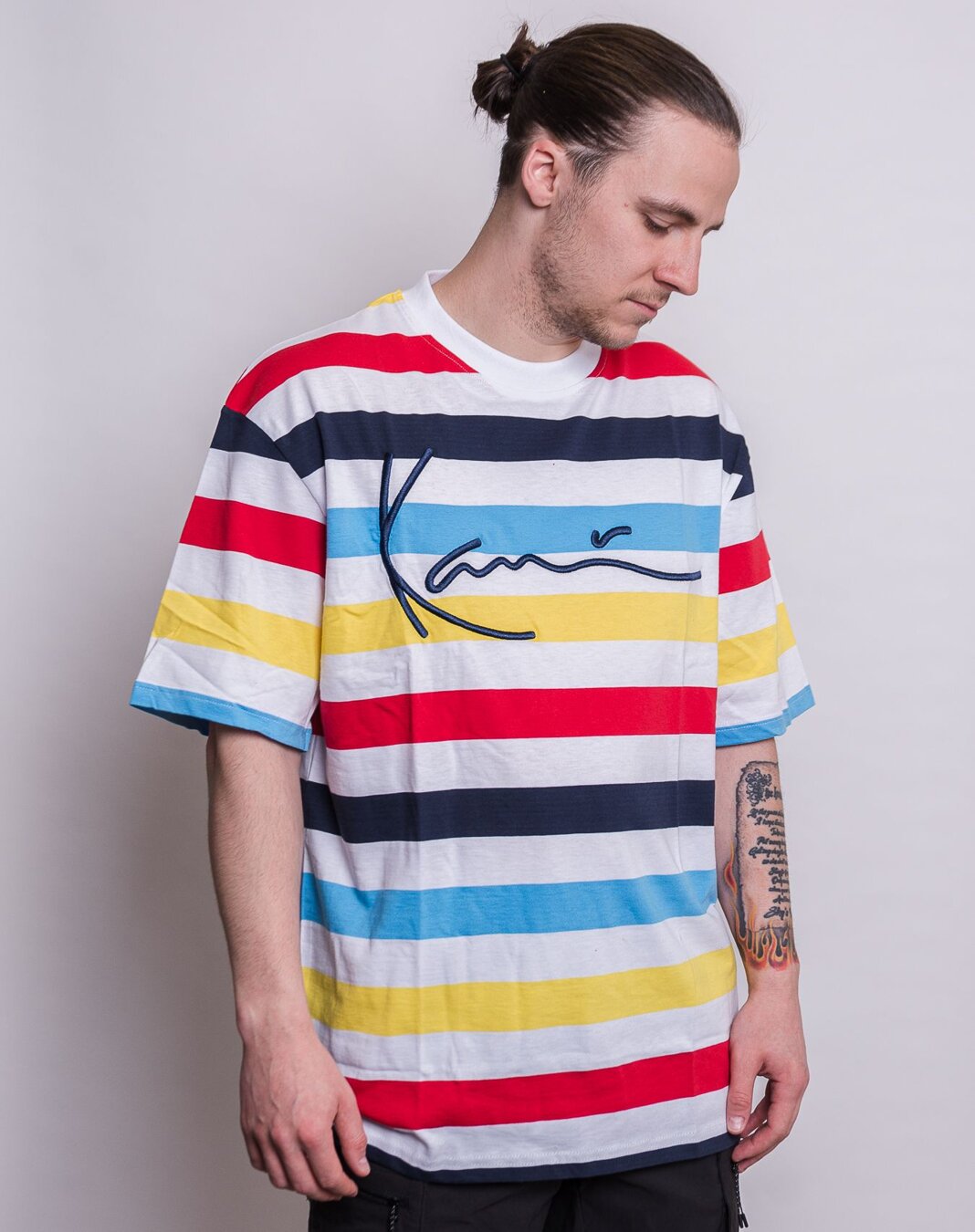 Triko Karl Kani Signature Stripe Tee multicolor Snapbacks