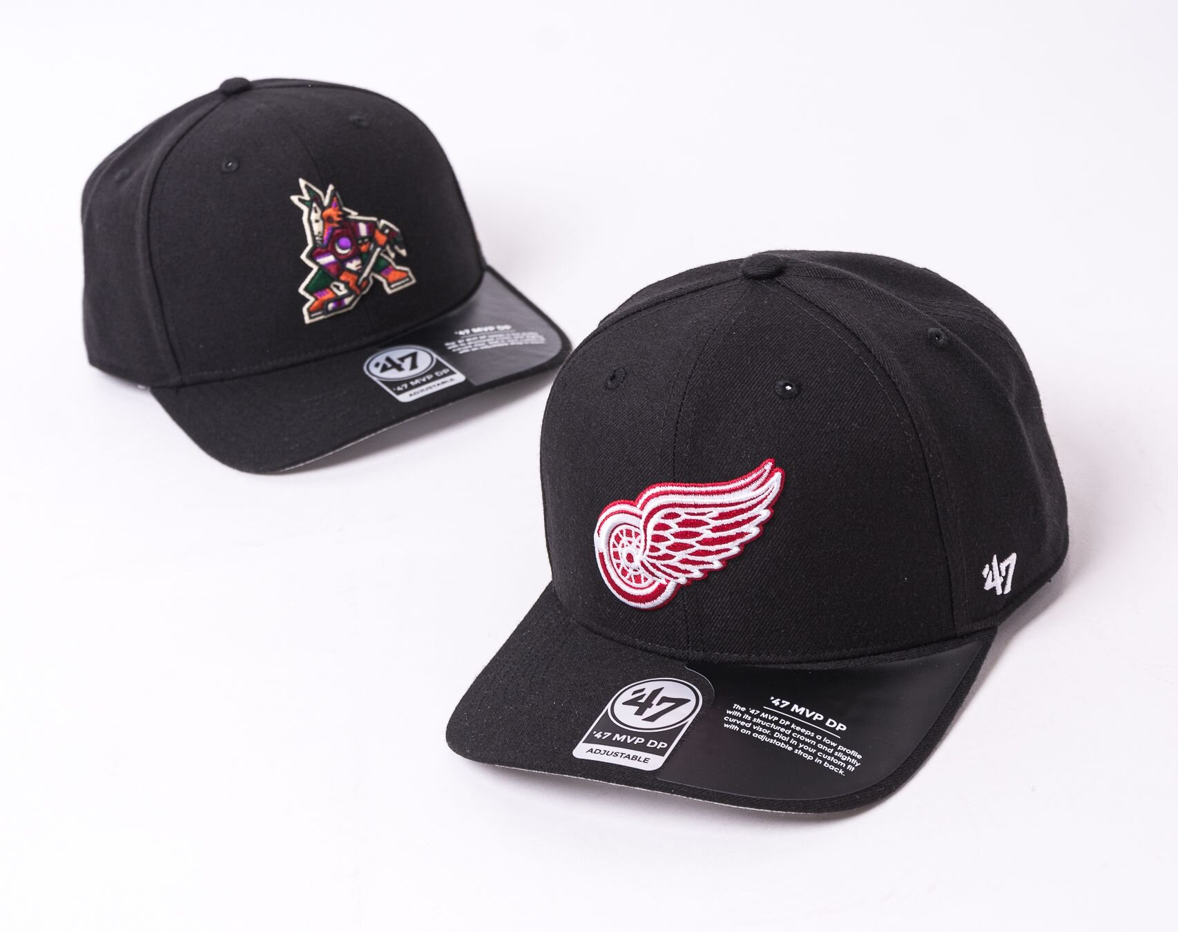 Casquette 47 Brand Detroit Red Wings - Profil Bas - Noir - Neuve Avec étiquettes