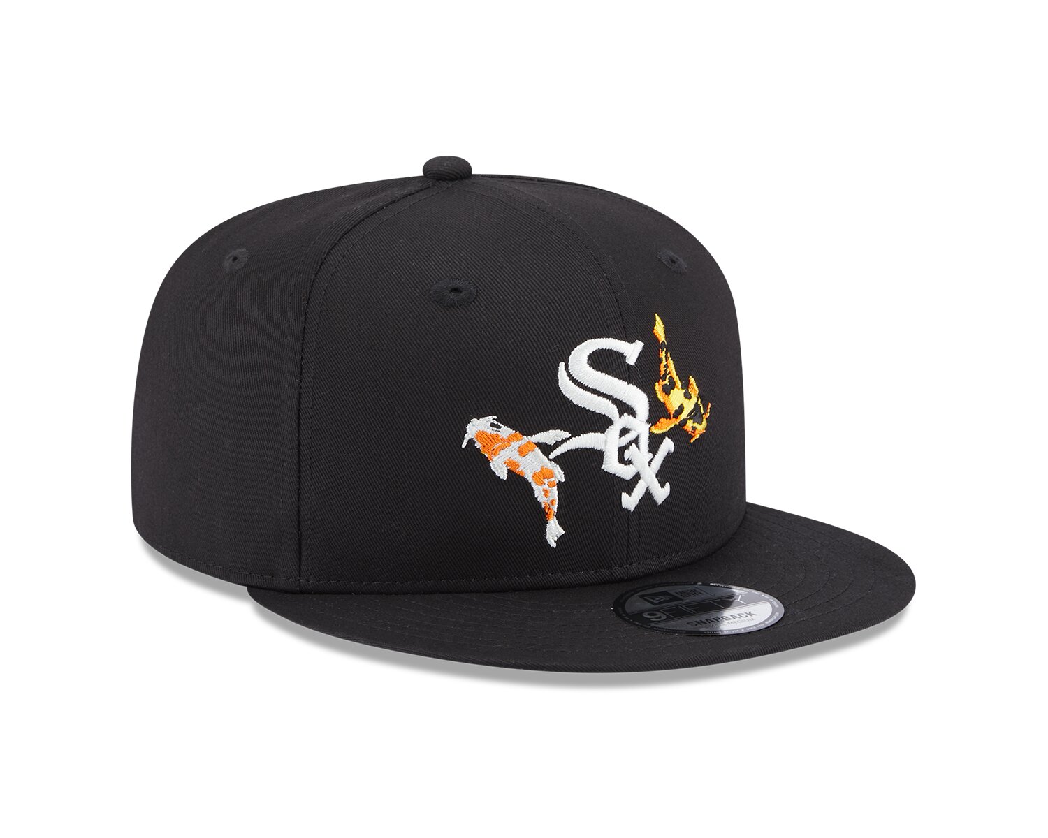 Kšiltovka New Era 9FIFTY MLB Koi Fish Chicago White Sox Black / Optic White  - Snapbacks