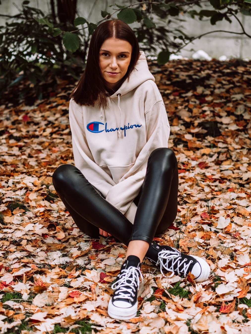 Champion salmon sweatshirt store