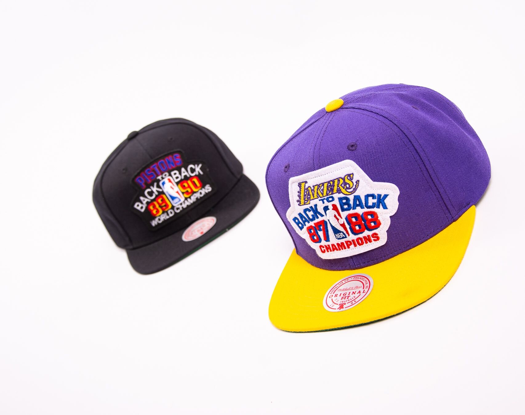 Caps Mitchell & Ness NBA Lakers B2B Snapback Hwc Los Angeles Lakers Purple/  Yellow