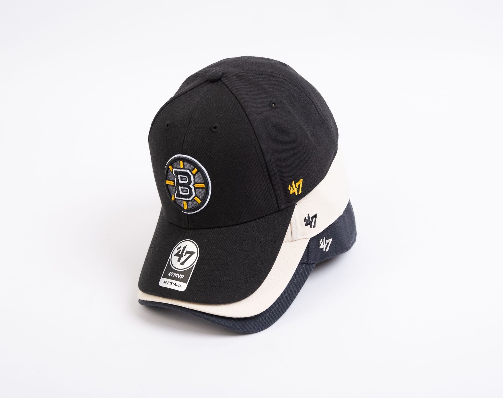 47' Sure Shot MVP Cap NHL Boston Bruins Free Shipping