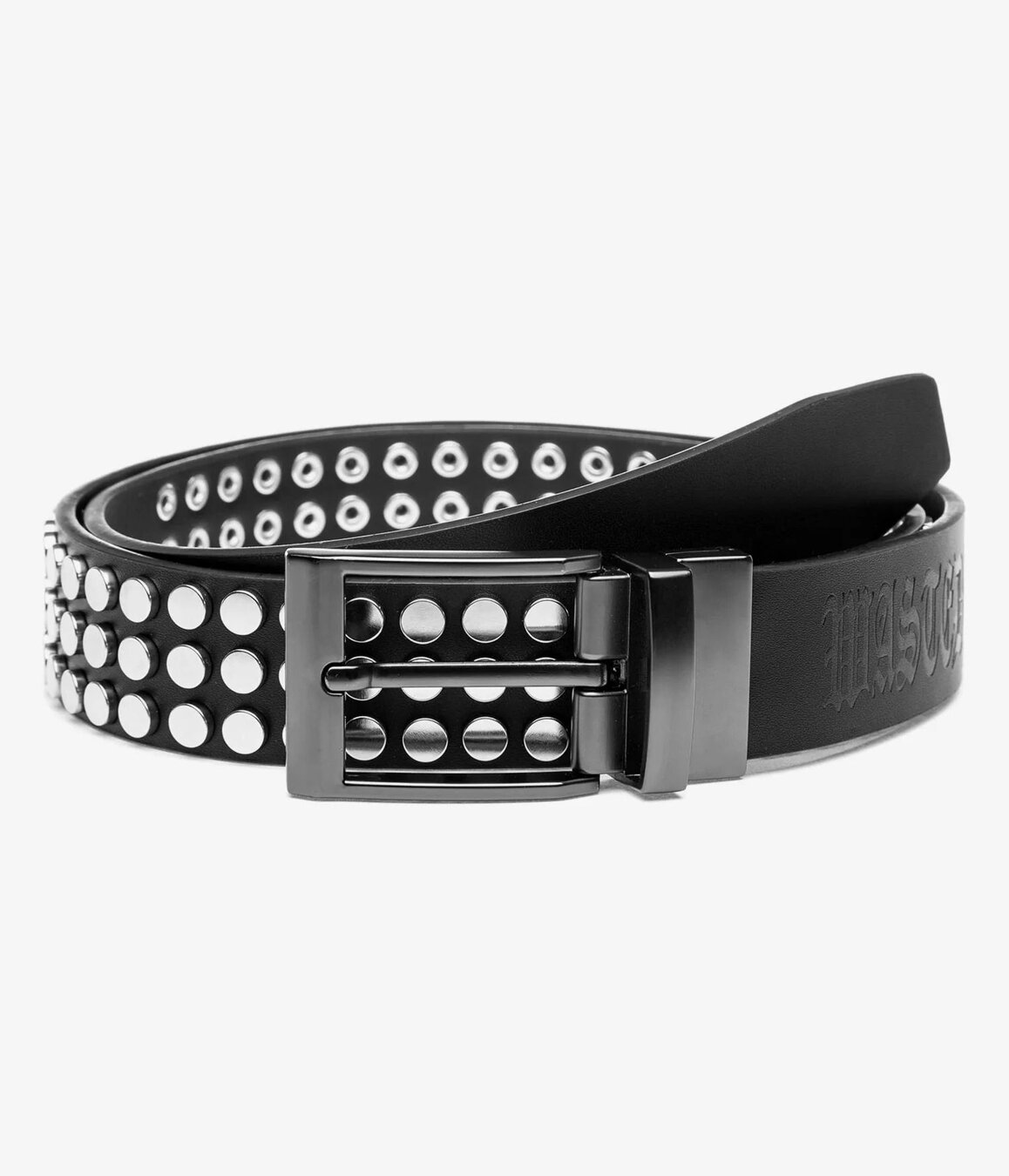 Pásek Wasted Paris Belt Iron Studs Leather - Black - Snapbacks
