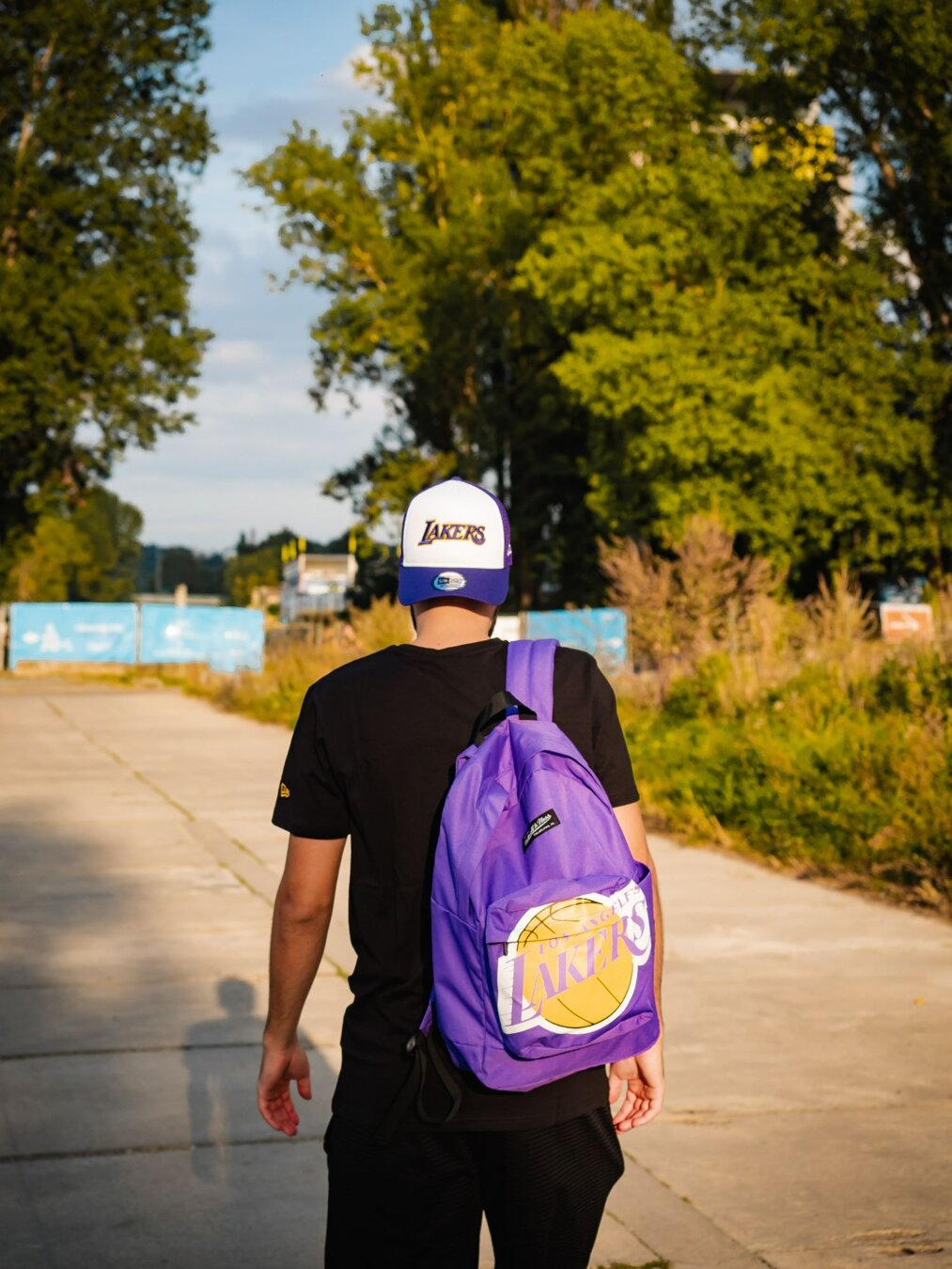 Los Angeles Lakers Backpack By Mitchell & Ness