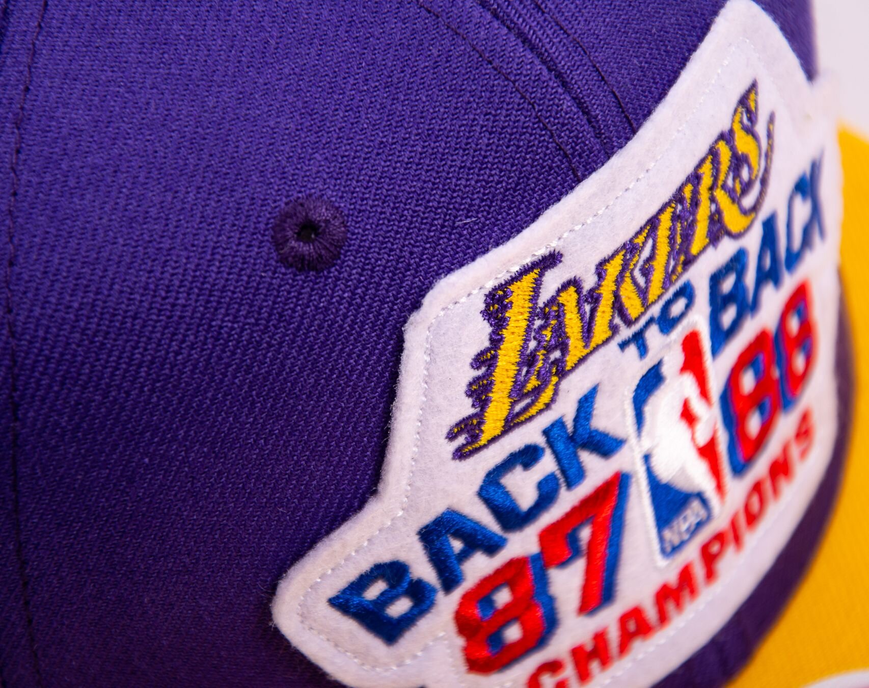 Caps Mitchell & Ness NBA Lakers B2B Snapback Hwc Los Angeles Lakers Purple/  Yellow