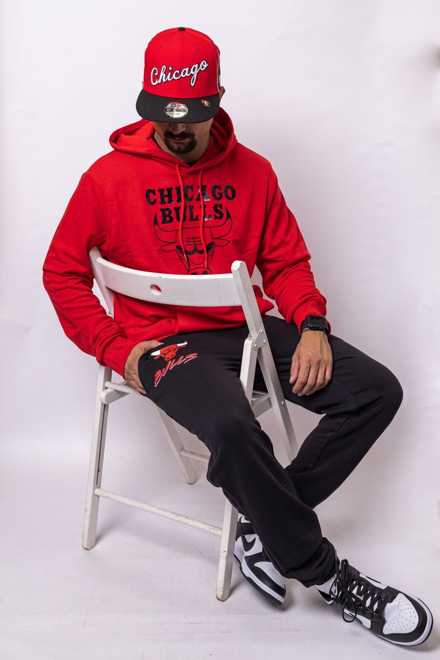 Hoodies and sweatshirts New Era NBA Foil Print Hoody Chicago Bulls Black