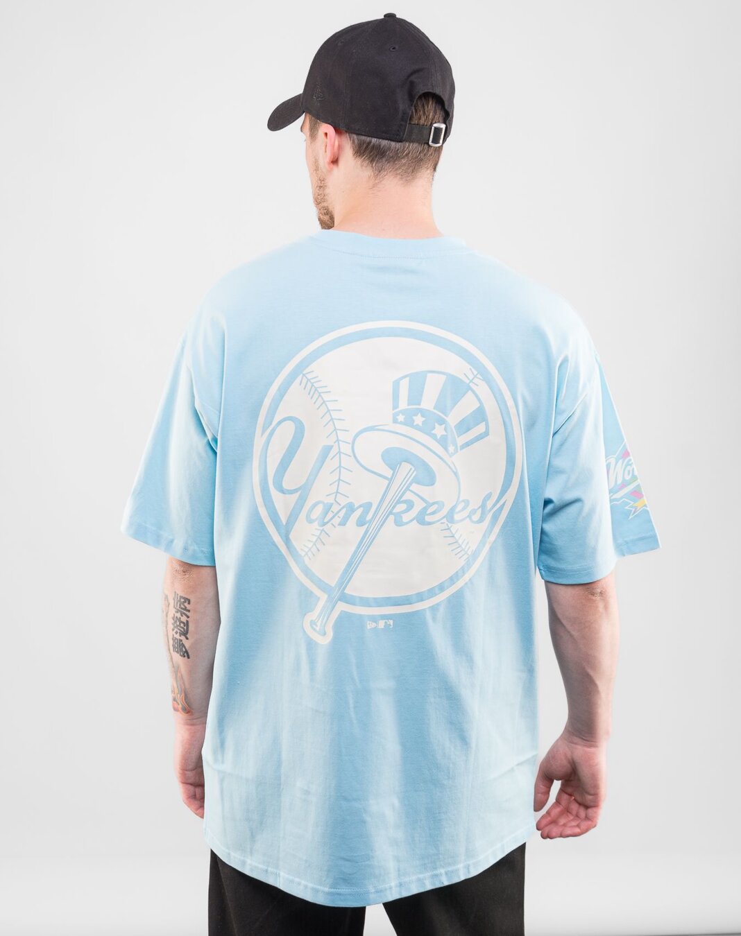 New era 60357123 MLB Pastel New York Yankees Short Sleeve T-Shirt Blue