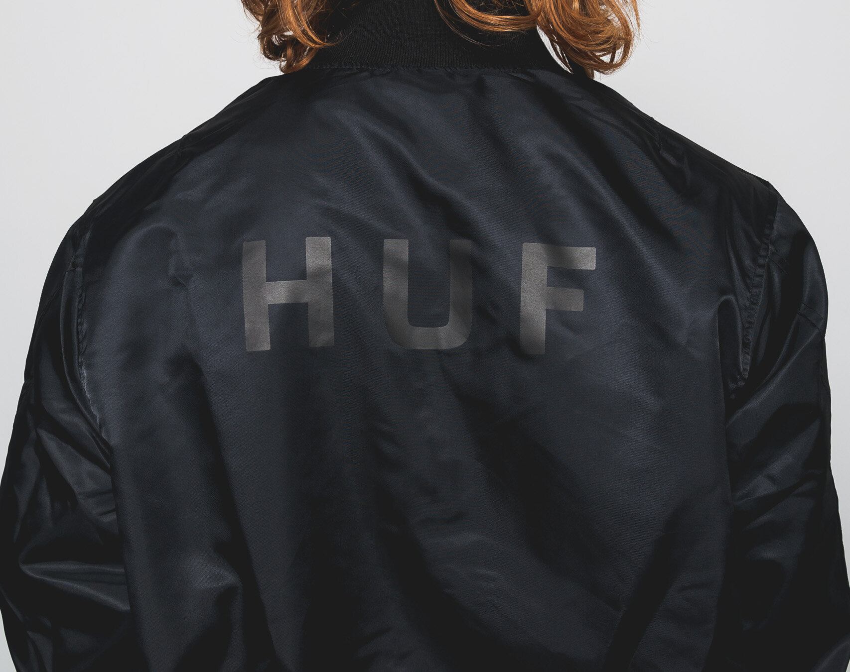 Oboustraný Bomber HUF Souvenir Jacket MA1 Navy Snapbacks