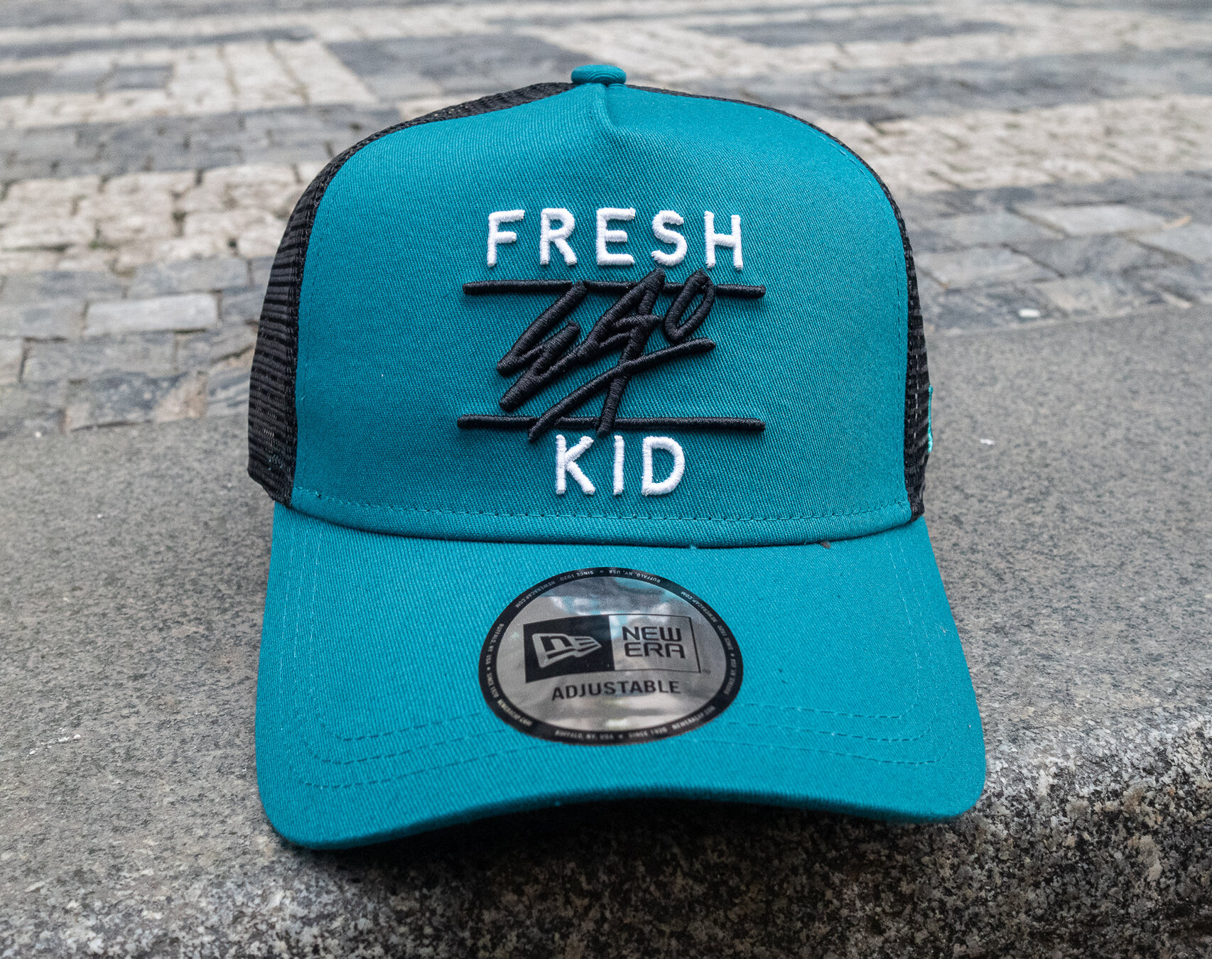 Toronto Blue Jays New Era Fresh A-Frame 9FORTY Trucker Snapback