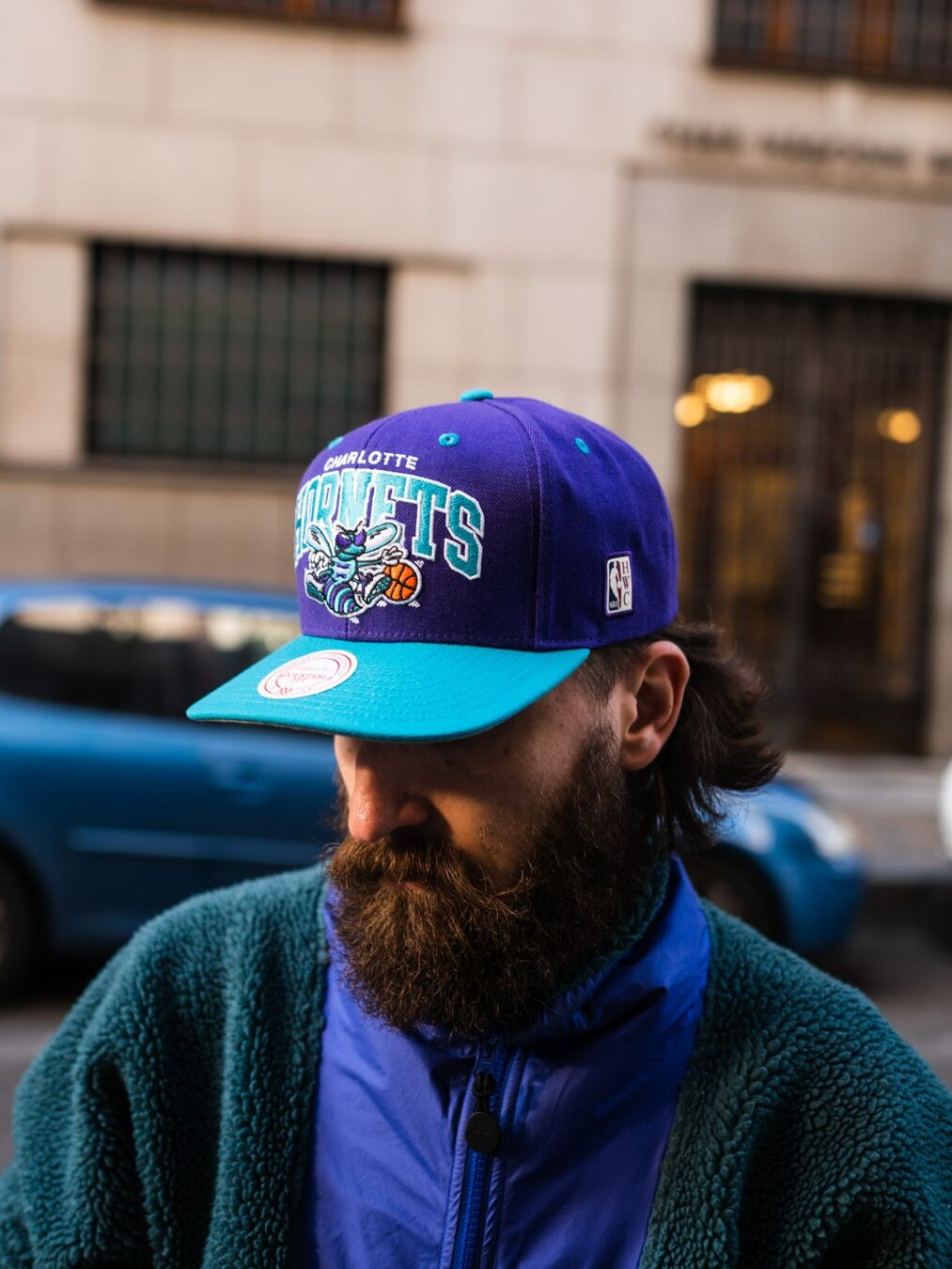mitchell and ness charlotte hornets snapback