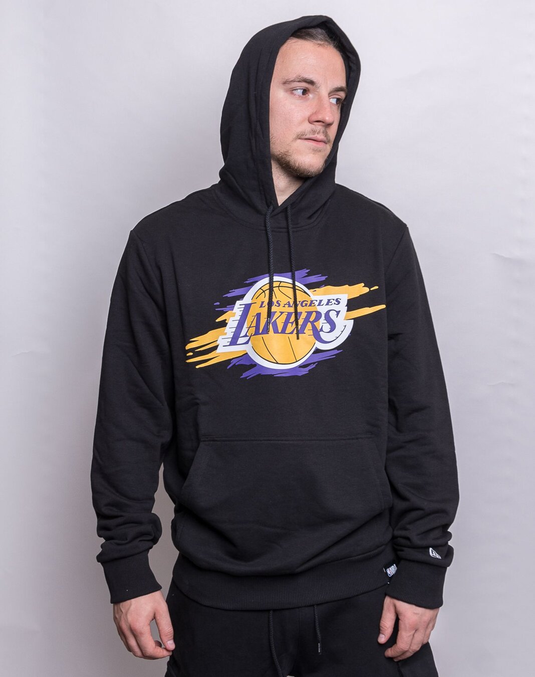 New era NBA Tear Logo Los Angeles Lakers Hoodie Black
