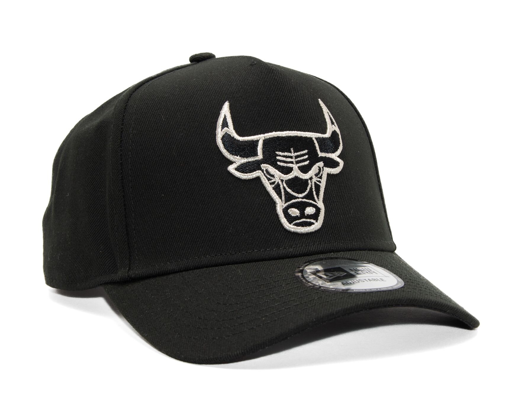 Black New Era NBA 9FORTY Chicago Bulls Mono Cap