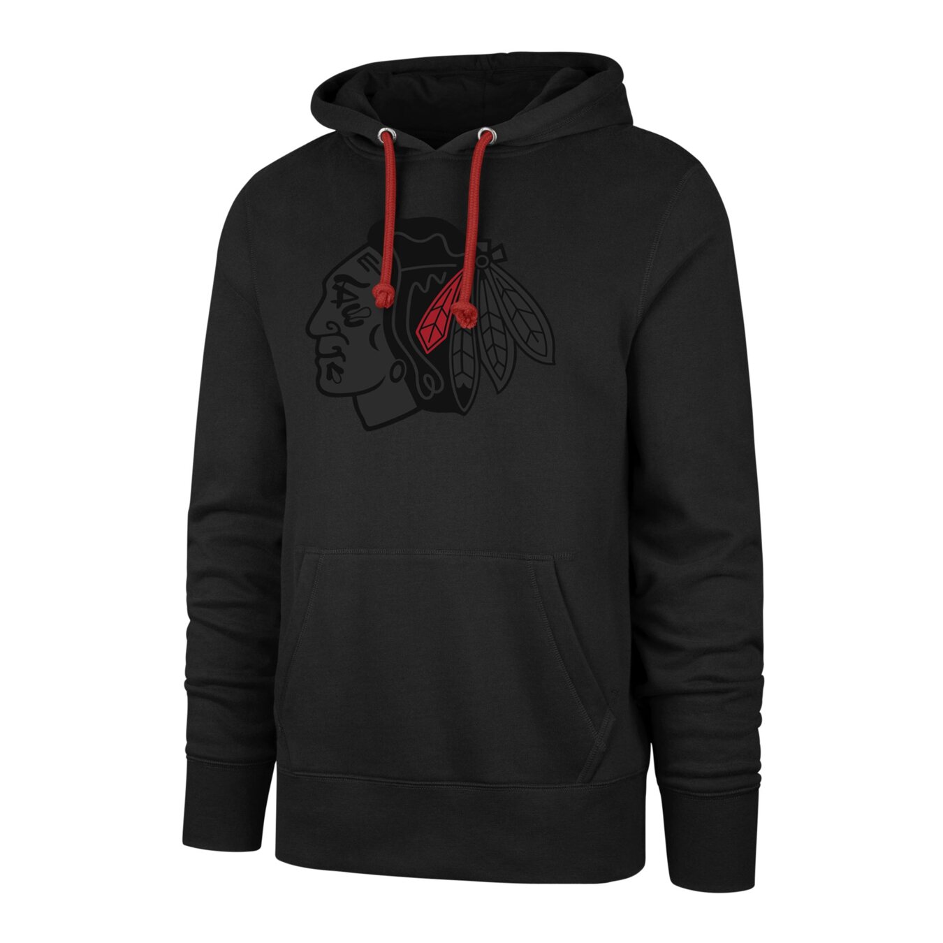 Sweatshirt 47 Brand NHL Chicago Blackhawks Imprint '47 Burnside Hood Jet  Black - Fútbol Emotion