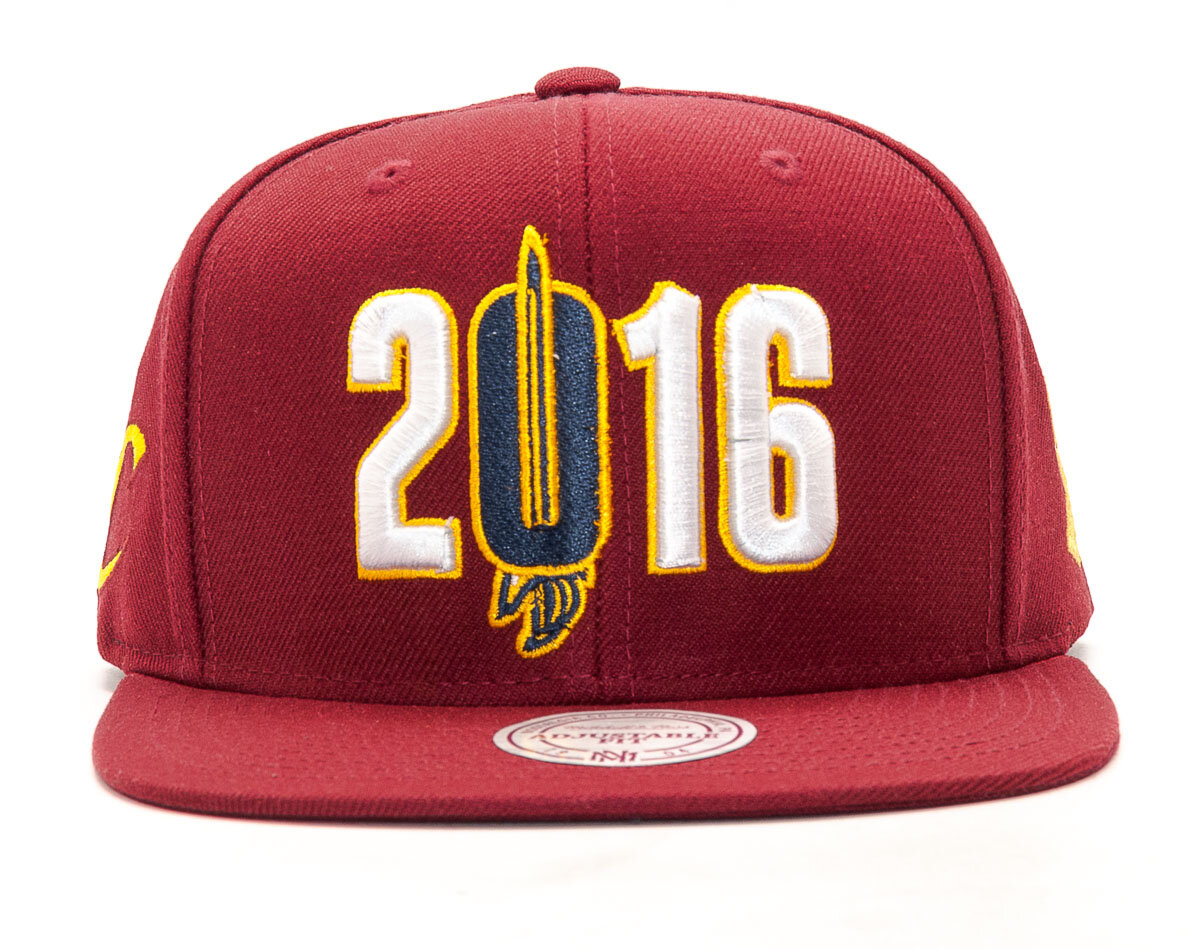 Mitchell & Ness Burgundy Cleveland Cavaliers Ground 2.0 Snapback Hat