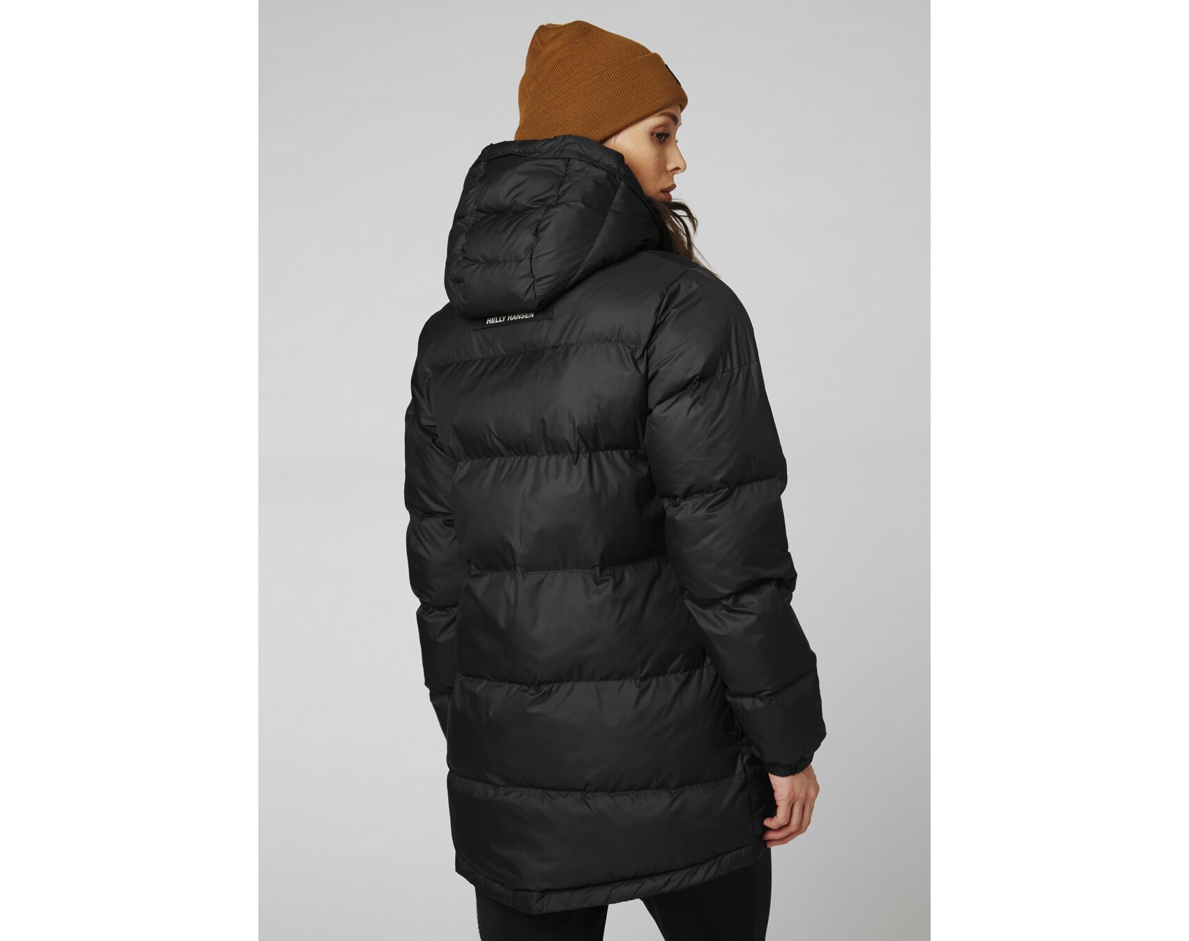 Helly hansen p&c puffer jacket in black cheap