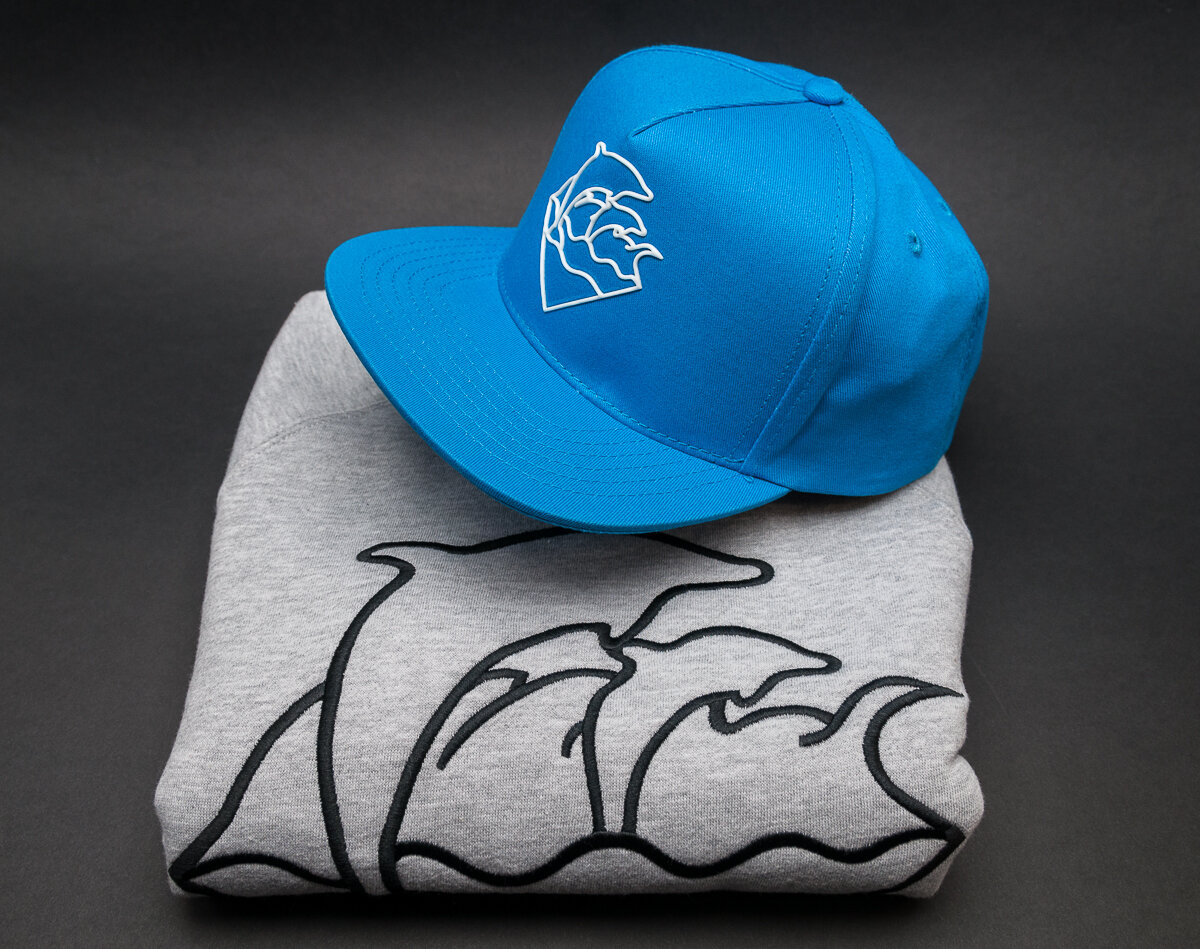 Pink dolphin waves hoodie cheap