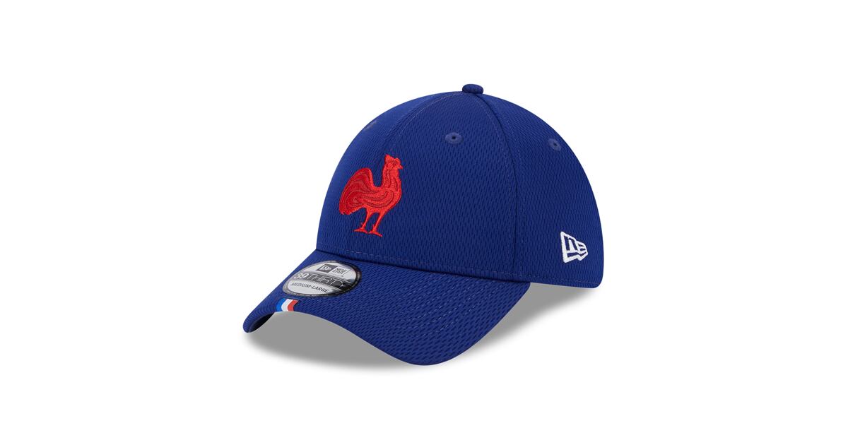 Casquette New Era France Rugby 9Forty Dashmark - Réglable - Blanc - Logo Brodé