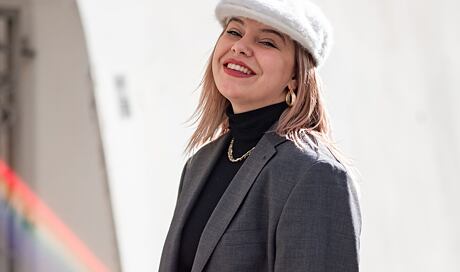 Natálie Slánská for Kangol