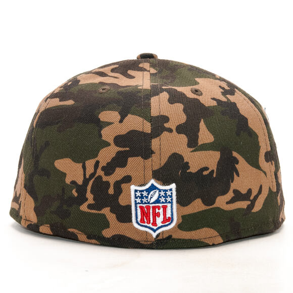 Kšiltovka New Era Camo Team Fitted New England Patriots 59FIFTY Woodland Camo/Official Team Color