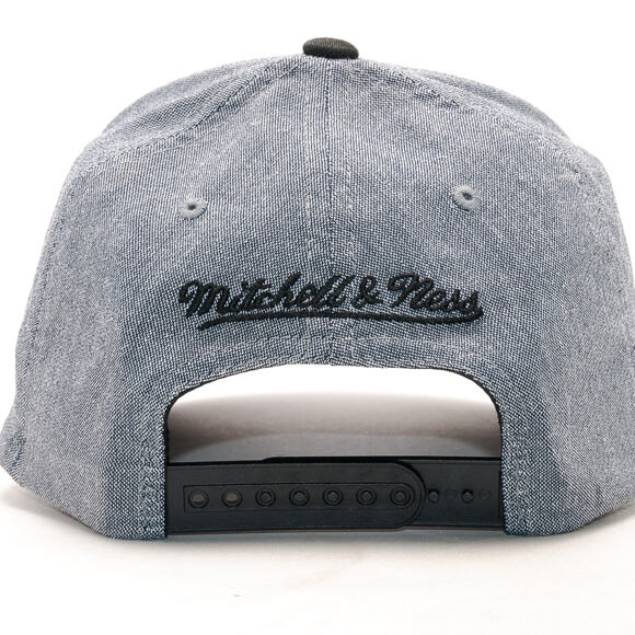 Kšiltovka Mitchell & Ness Link Flexfit 110 Flex-Snap Brooklyn Nets Grey/Black Snapback