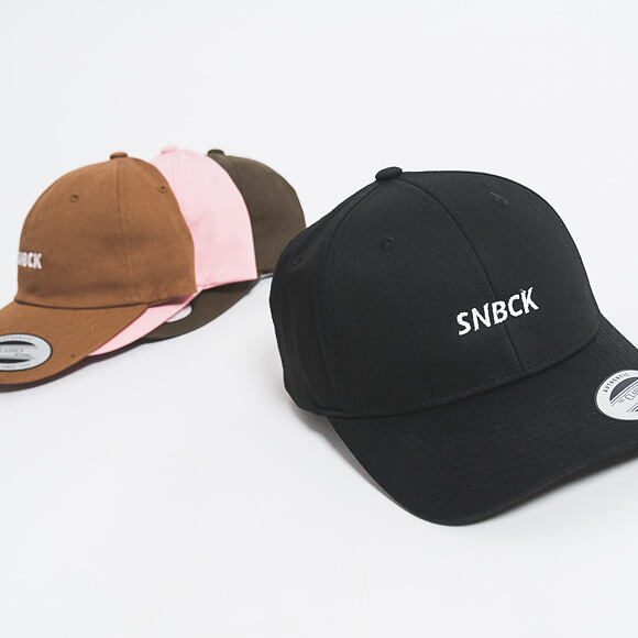 Kšiltovka Snapbacks.cz SNBCK Curved Classic Black Snapback