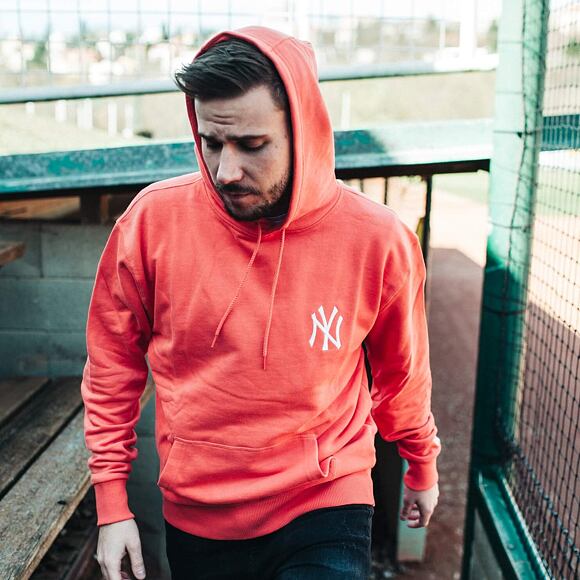 Mikina New Era New York Yankees Hoody Pastel Orange