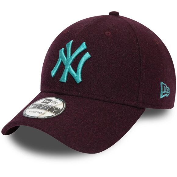 Kšiltovka New Era 9FORTY New York Yankees Melton Maroon